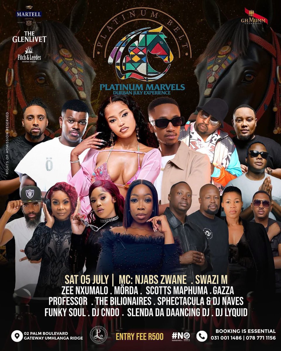 See you at <a href="/PlatinumBelt/">Platinum Belt Restaurant and Lounge</a> it’s going to be AMAZA with <a href="/billionaires_za/">The Billionaires</a> #RHODurbanS5 #SweetGuluvaTakingOver #honor400