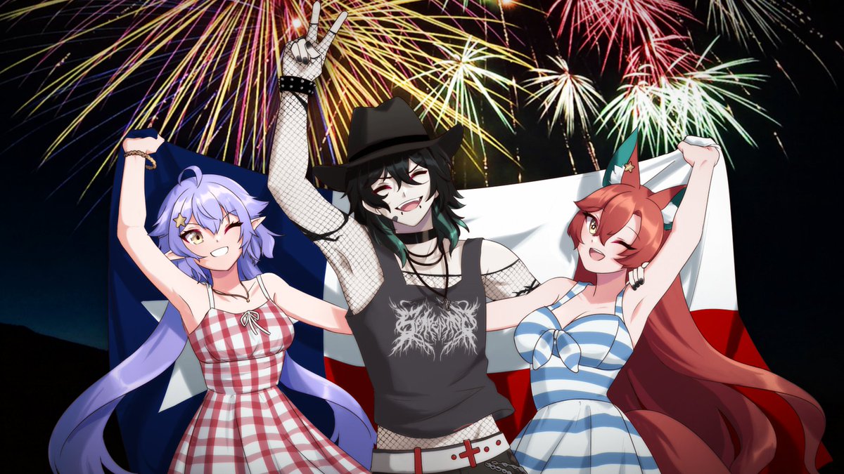 NicoBoros's tweet image. 【 𝐇𝐀𝐏𝐏𝐘 𝟒𝐓𝐇 𝐎𝐅 𝐉𝐔𝐋𝐘! 】
Hope Y'all Have a Killer 4th of July Boys, From Everyone At Boost!
#boost_en ⛓️ #SumaSahono ⛓️ #AriaNight