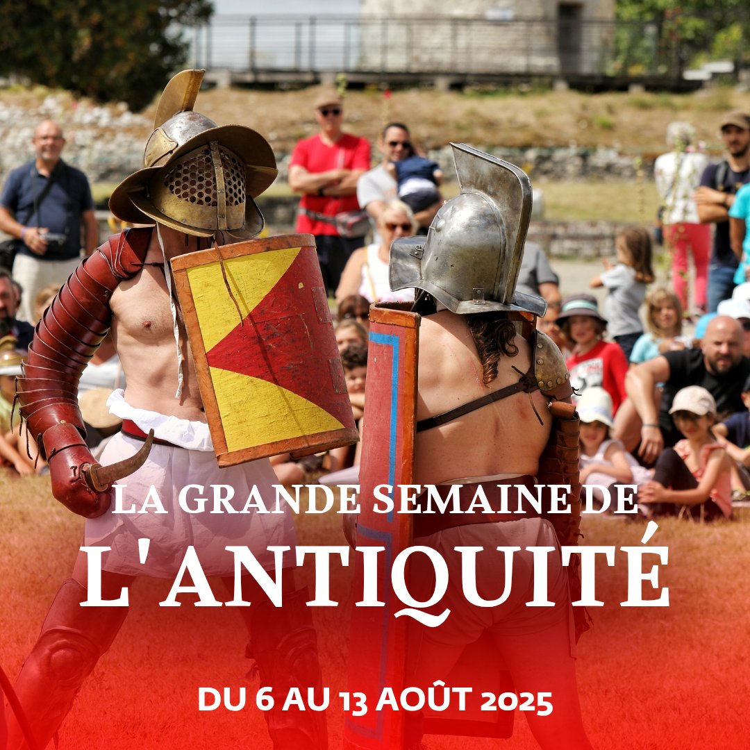 sitedufa's tweet photo. 🔴 ℝ𝔼ℕ𝔻𝔼ℤ-𝕍𝕆𝕌𝕊 📣 | Le site gallo-romain du Fâ vous donne rendez-vous du 6 au 13 août 2025 pour la Grande Semaine de l’Antiquité ! 🛡 #VacancesEnFamille #EnFamille

🌐 Détail des événements et réservations sur https://t.co/fnfjSuDv7N ! 📲 https://t.co/MVWXX76Pg1