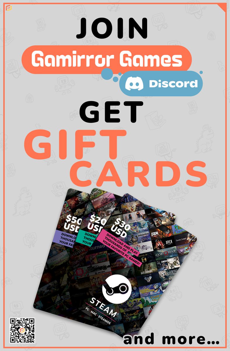 GamirrorGames's tweet image. Welcome to the Gamirror Games Discord server!
Here you can get all the latest information related to Gamirror Games.
The second phase of event is start! Join our Discord server now to win Steam gift cards! 🎉
discord.gg/Cr4mU26KTJ