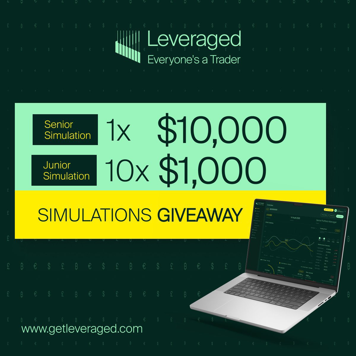 Olu of Trades 📈Oluwafemi Williams (@oluoftrades) on Twitter photo Got a hang of this and want to give away 11 accounts
Remember, you can start growing from here to become the next $100k funded trader
the rules should be:
Follow <a href="/Get_Leveraged/">Leveraged - Everyone's a Trader</a> & <a href="/TalFromchenko/">TalFromchenko</a>
Join telegram t.me/growwitholuoft…
Like + RT
Tag 3 friends
Winners will be Got a hang of this and want to give away 11 accounts
Remember, you can start growing from here to become the next $100k funded trader
the rules should be:
Follow <a href="/Get_Leveraged/">Leveraged - Everyone's a Trader</a> & <a href="/TalFromchenko/">TalFromchenko</a>
Join telegram t.me/growwitholuoft…
Like + RT
Tag 3 friends
Winners will be
