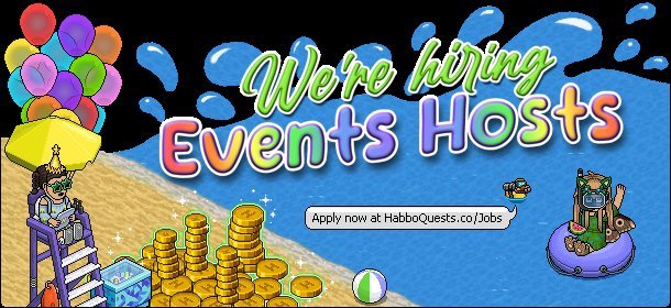 Danielle (@writtenmemories) on Twitter photo Do you like hosting events? Have you ever wanted to join an events team? <a href="/HabboQuestsWeb/">HabboQuests.co</a> is hiring Event Hosts! Go to HabboQuests.co/jobs to apply! 💚 Do you like hosting events? Have you ever wanted to join an events team? <a href="/HabboQuestsWeb/">HabboQuests.co</a> is hiring Event Hosts! Go to HabboQuests.co/jobs to apply! 💚