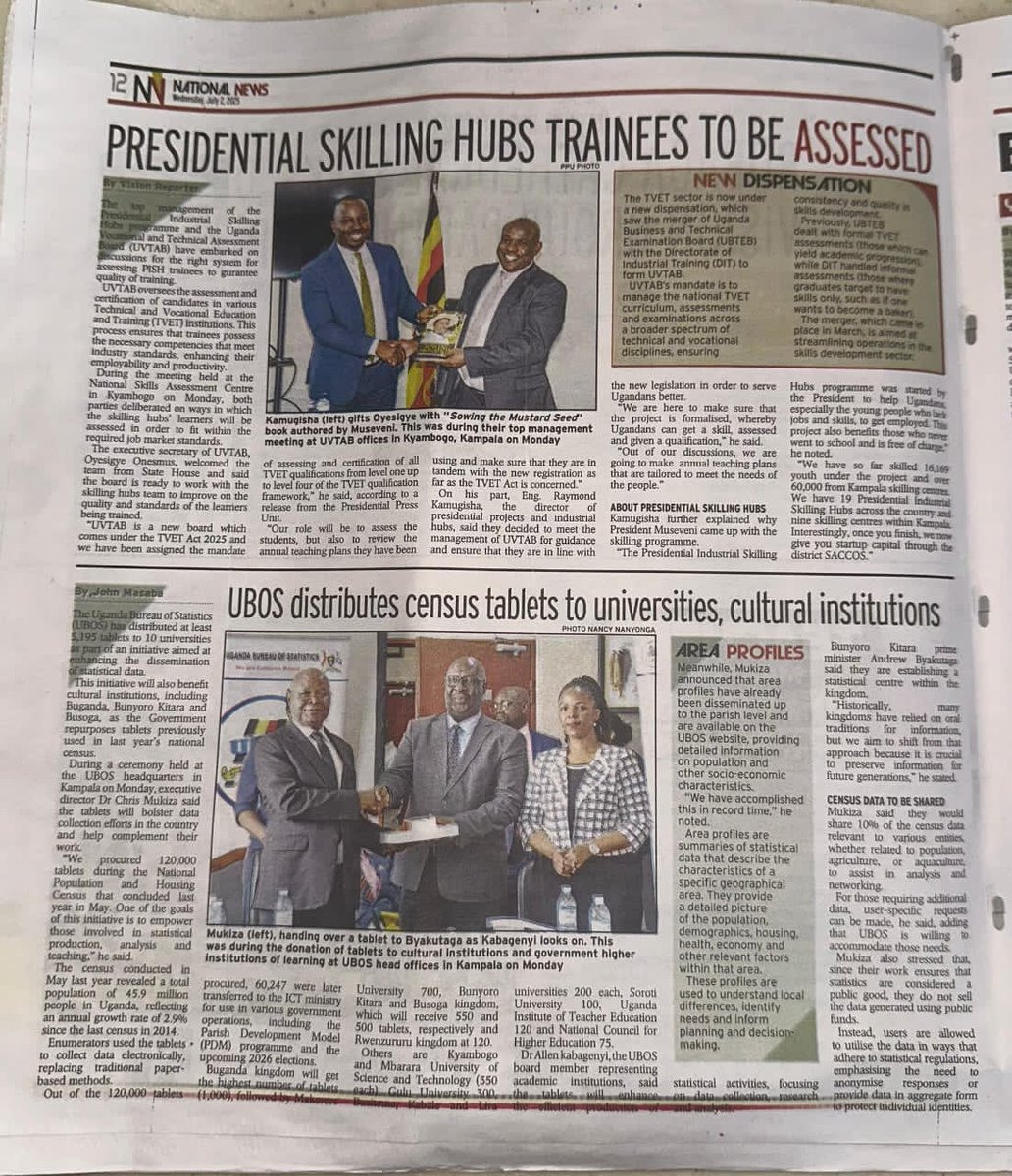 UVTABOfficial's tweet image. Presidential Skilling Hubs Trainees&apos; to be Assessed by UVTAB 
#UVTABUpdates