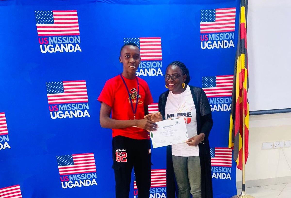 AAssimwe's tweet photo. @usmissionuganda @katochrysestom @joatukunda @PeshPoni @Bowomugisha1 @USAlumniUganda @MWFAlumniUganda @WashFellowship @AWLNetwork @awln_YoungWomen @Naayosuwa @aidahbuk I also shared my @WashFellowship journey under Civic Engagement Track at @PresPrecinct &amp;my son’s Education USA @usmissionuganda Center experience during his S.4 vacation, encouraging students to enroll after UCE. Their passion to learn &amp;serve was truly inspiring! @katochrysestom https://t.co/c370lYMCdo