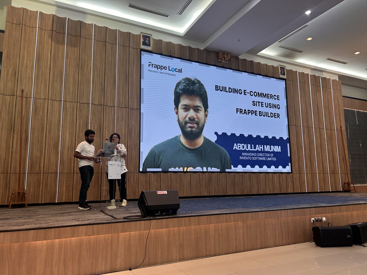 munimaubdullah's tweet photo. The day starts with the talk on Building E-Commerce Site Using Frappe Builder at Frappe Local - Indonesia.

#frappe #erpnext #indonesia #Website https://t.co/rCbERfNb5w