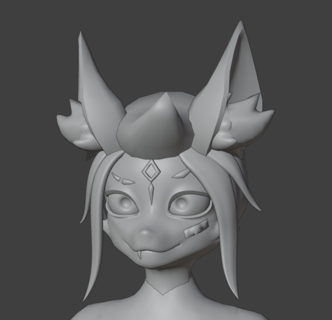 #Fortnite #KimikoFiveTails #Blender #3D #WIP progress on Kimiko Five Tails⭐️