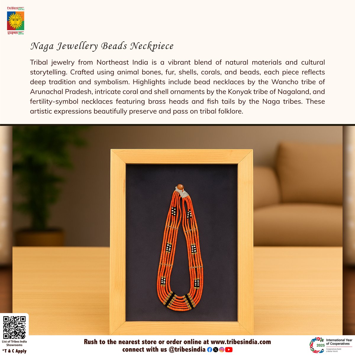 Nature meets tradition in NE India's tribal jewellery

* Wancho beads (Arunachal)
* Konyak shells &amp; coral (Nagaland)
* Naga fertility necklaces

Shop: bit.ly/44UgNez

#Vocal4Local #BuyTribal #TribesIndia #TribalJewellery #NortheastIndia