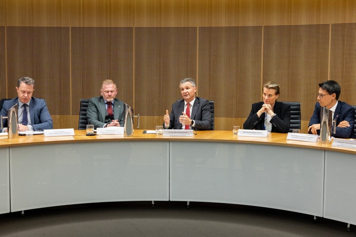 Elizabeth Day 🇦🇺 (@ausambch) on Twitter photo 🇨🇭State Secretary for Science, Research & Education Martina Hirayama's visit to 🇦🇺 elevated collaboration between our innovative, technologically advanced & like-minded countries.
On 1 Jul, Hirayama discussed the bilateral relationship with the Hon <a href="/MThistlethwaite/">Matt Thistlethwaite</a>. 🇨🇭State Secretary for Science, Research & Education Martina Hirayama's visit to 🇦🇺 elevated collaboration between our innovative, technologically advanced & like-minded countries.
On 1 Jul, Hirayama discussed the bilateral relationship with the Hon <a href="/MThistlethwaite/">Matt Thistlethwaite</a>.