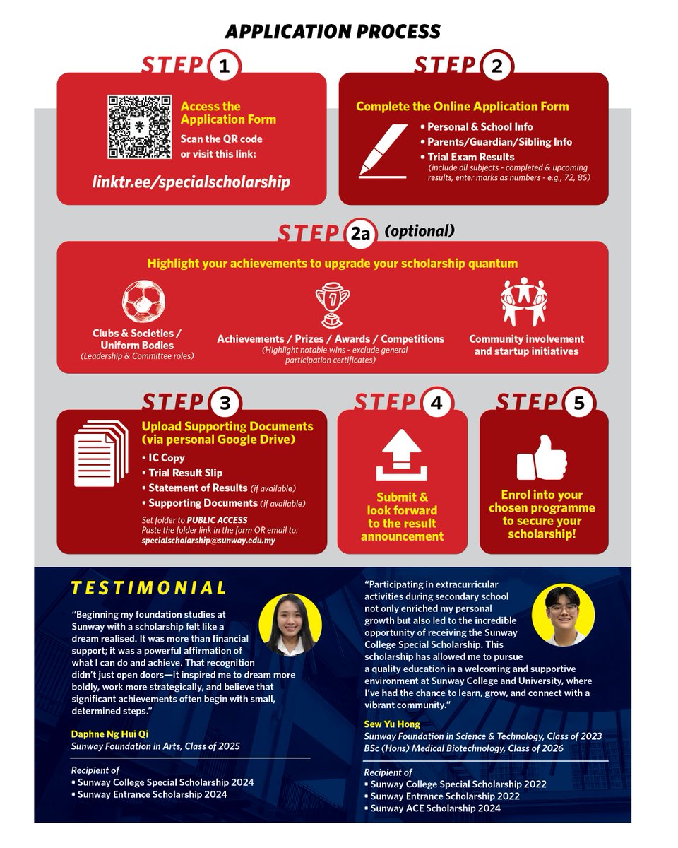 sunwaytes's tweet image. Sitting your #IGCSE exams in Nov 2025 or June 2026? You could be eligible for a special #scholarship – and even boost your scholarship amount!

For more info, call Elaine at 019-200 3301or Naomi at 019-387 8454

#SunwayTESCAE