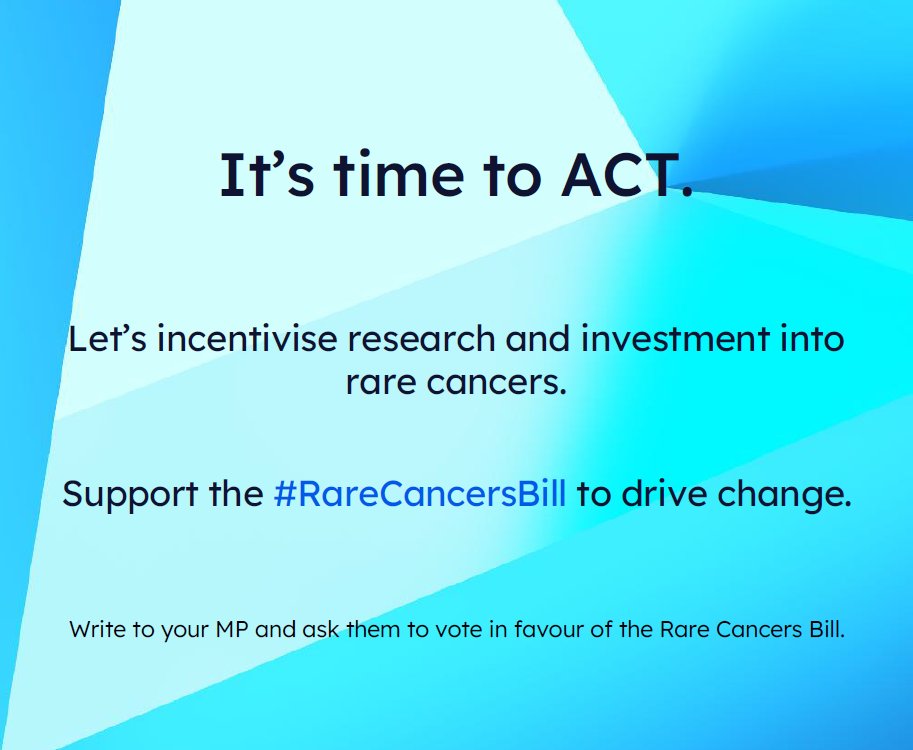 TUF_tweets's tweet image. Rare cancers are those that affect fewer than 1 in 2,000 people in the UK.
Patients experiencing a #RareCancer, including a rare #urology cancer, can many challenges. The #RareCancersBill can change that and improve experiences.
Support it. Share this. Be part of the change.