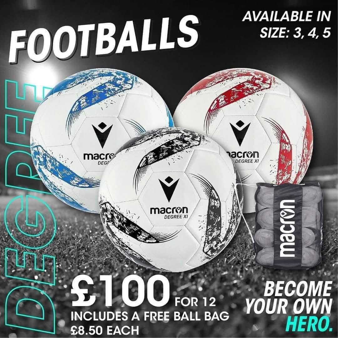 MacronWM's tweet image. ⚽️ Our Pre-Season Football offers are live, including training balls and match balls!
✅ Training Balls available in Size 3, Size 4 and Size 5!
📧 Contact us at sales@macronstorewestmidlands.com to get your pre-season offers!
#BecomeYourOwnHero