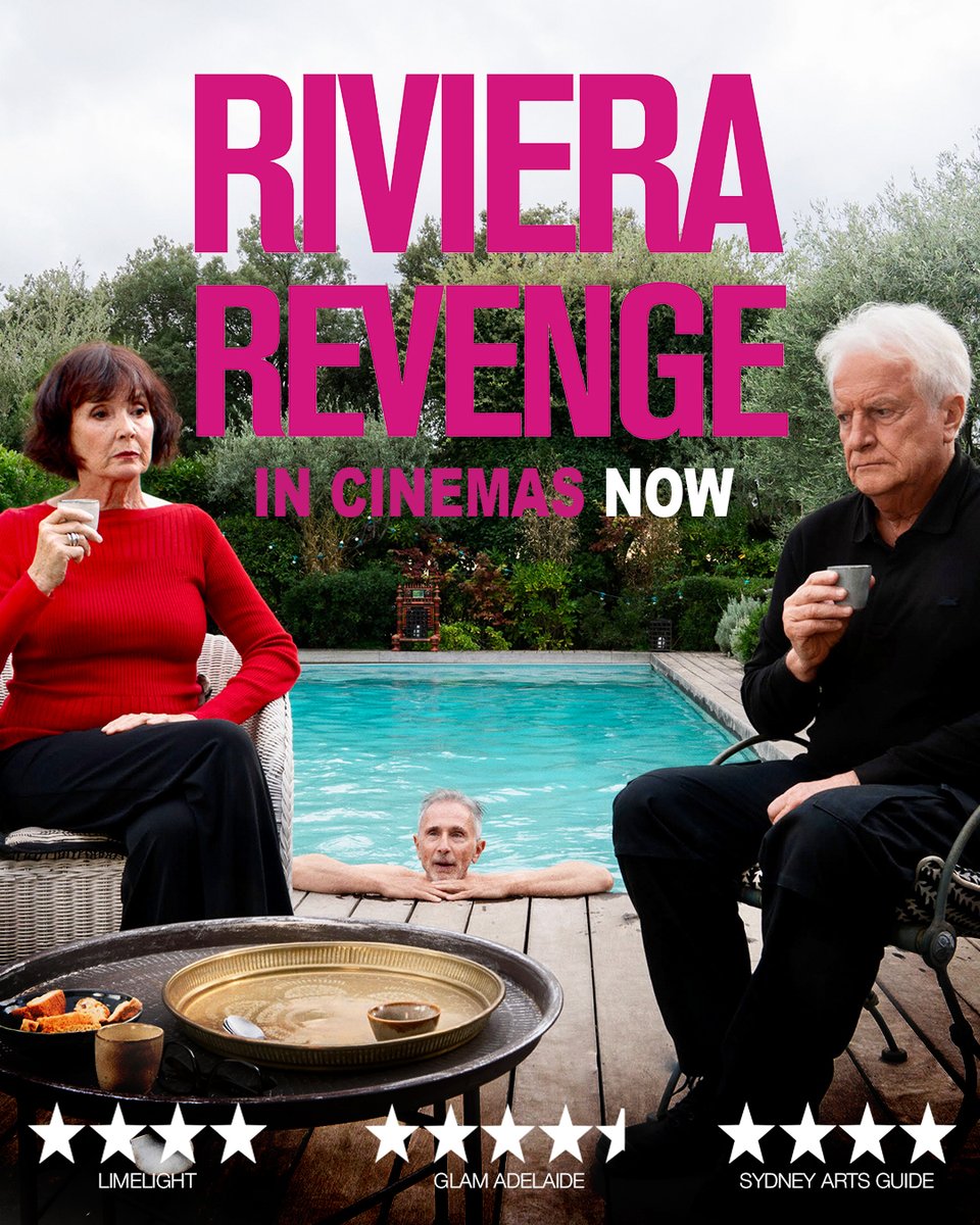 PotentialFilms's tweet image. &quot;Spirited, cheeky comedy with something serious to say delivers the laughs&quot; ★★★★  @canberratimes 

“Je ne c’est quoi” @glamadelaide 

RIVERA REVENGE is in cinemas now.

Ticket/Info: bit.ly/4hG4dV5
