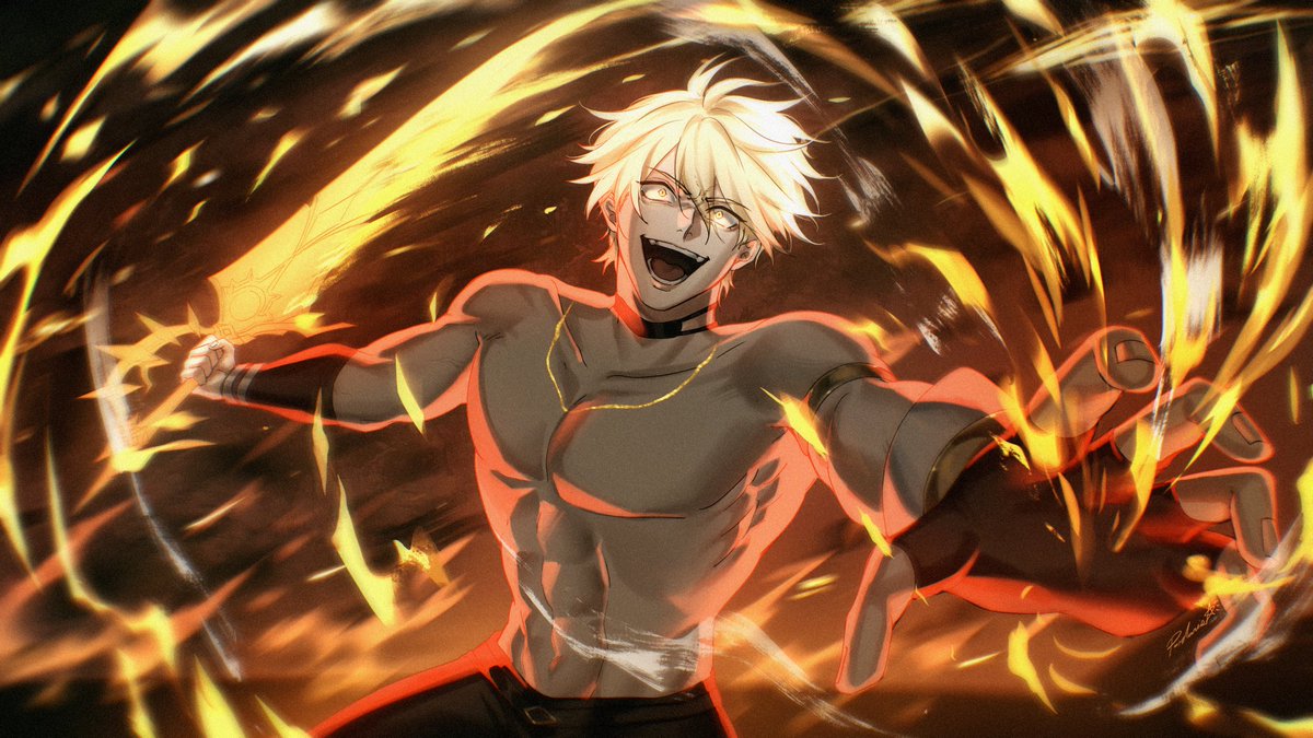 Baby watchin’ it burn