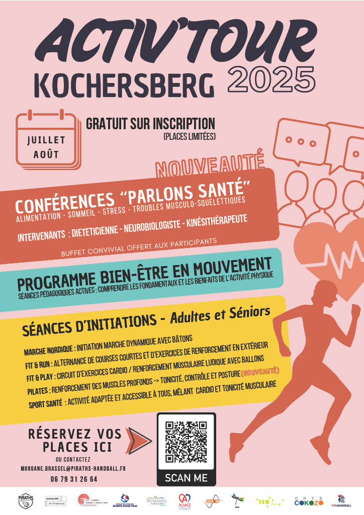 ath_handball's tweet image. @ath_handball lance la 3ème édition de l' #activtour #kochersberg le samedi 12 juillet : 21 initiations Sport Santé - 4 conférences - 4 ateliers bien être. 
100 % gratuit😍
100 % pleine forme 🤸‍♀️
@ffhandball @LFH_Officiel @toutelalsace