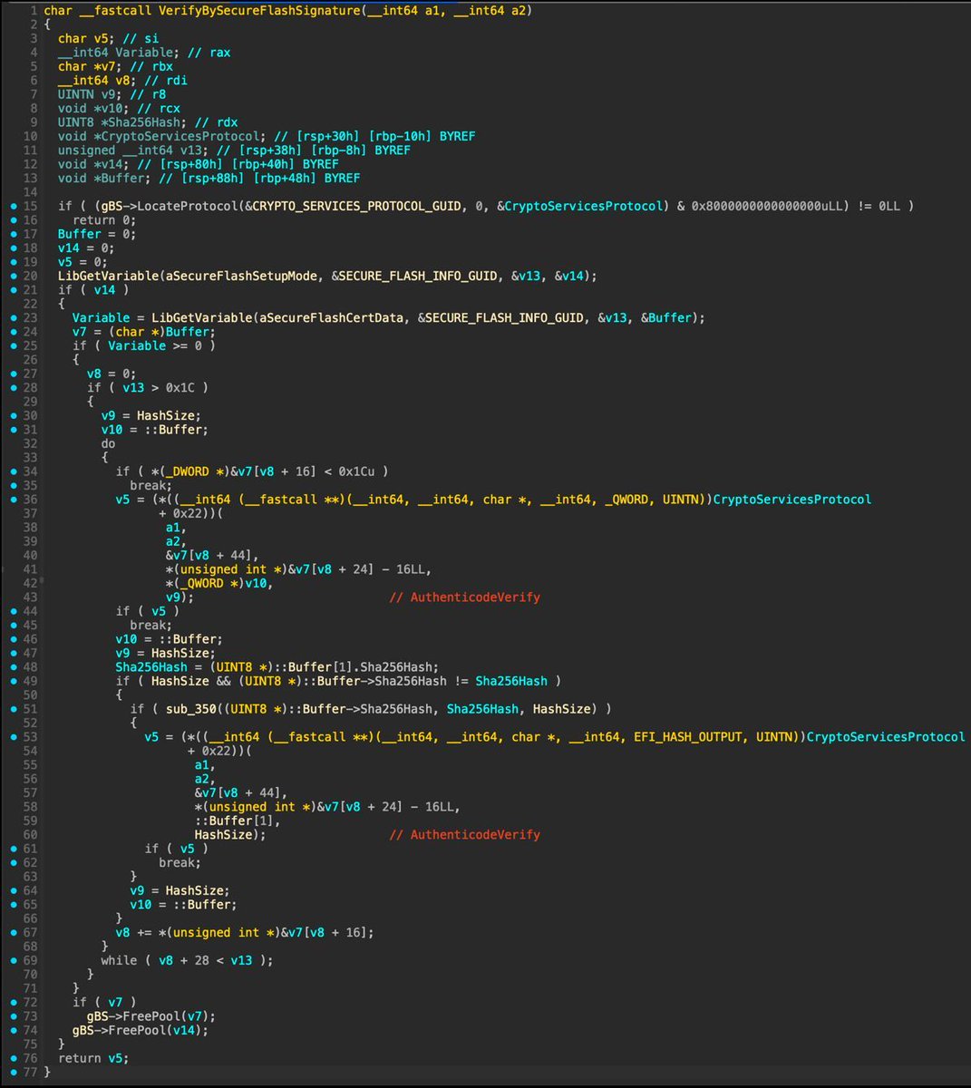 "SecureBoot bypass for UEFI-compatible firmware based on Insyde H2O"

Part 1: coderush.me/hydroph0bia-pa…
Part 2: coderush.me/hydroph0bia-pa…

#cybersecurity #uefi