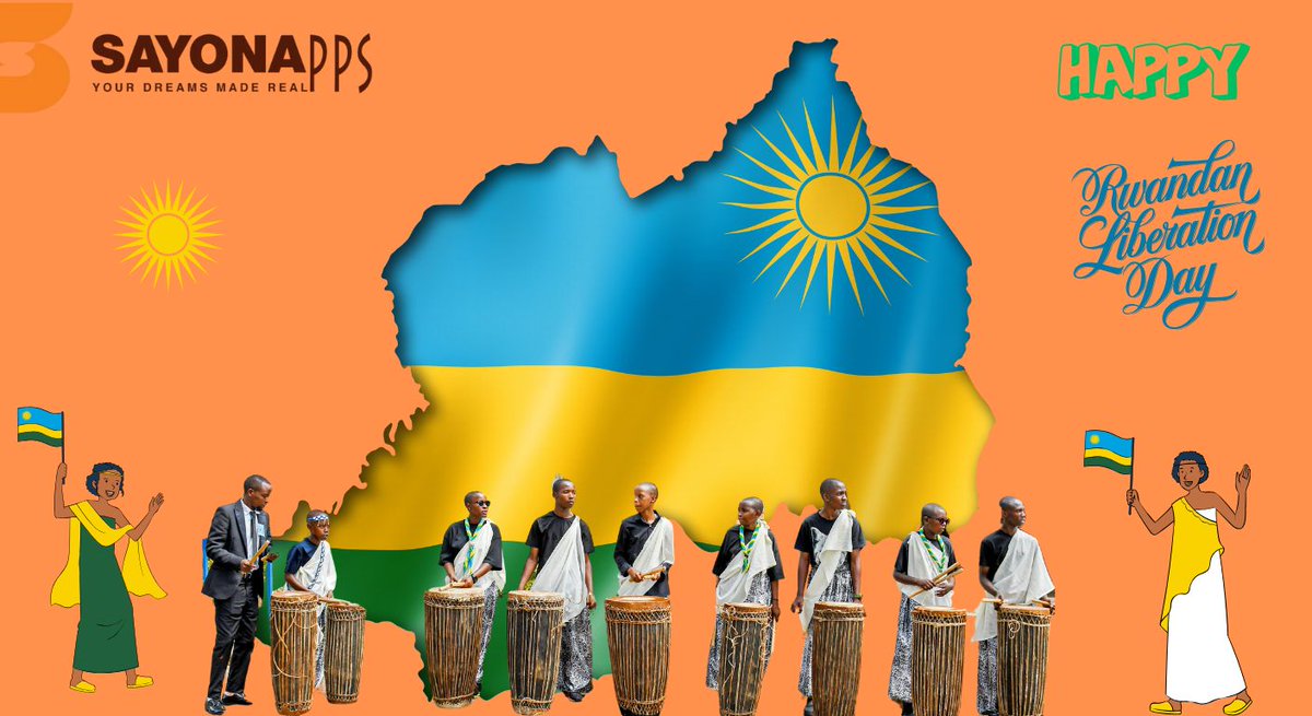 SayonaRwanda's tweet photo. "Happy Liberation Day, Rwanda! 🇷🇼 Today, we honor the courage and resilience that built our nation.
#Rwanda #LiberationDay #MadeInRwanda #SupportLocal #ShopRwanda #Kigali #BusinessRwanda #WholesaleRwanda #RetailRwanda #RwandaTrading #Sayonapps https://t.co/sbdTUhwH2Z