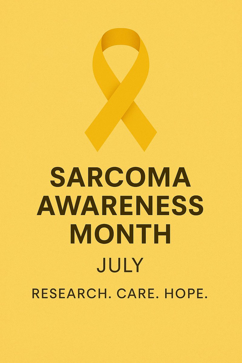 ItaSarcomaGroup's tweet image. 🎗 July is #Sarcoma Awareness Month! At the Italian Sarcoma Group, we’re committed every day to advancing research, improving care and standing by patients and families.
Together, we fight rare cancers. 💛
#SarcomaAwareness #SarcomaStrong #ISG #RareButResilient