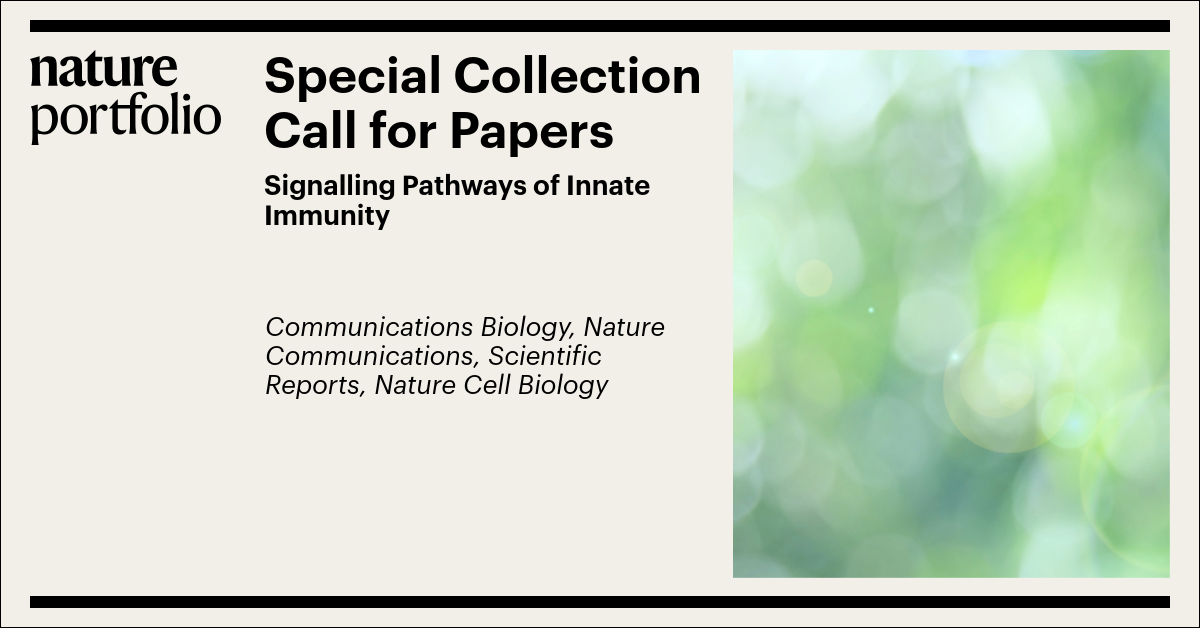 Si Ming Man (@simingman1) on Twitter photo ⭐Calling for your #paper for the upcoming #collection "Signaling Pathways of #Innate Immunity"! <a href="/NaturePortfolio/">Nature Portfolio</a>
Honored to be serving as the collection's Guest #Editor and eager to read your #submission. Learn more here:
⭐ nature.com/collections/ih…
#submit 1/2 ⭐Calling for your #paper for the upcoming #collection "Signaling Pathways of #Innate Immunity"! <a href="/NaturePortfolio/">Nature Portfolio</a>
Honored to be serving as the collection's Guest #Editor and eager to read your #submission. Learn more here:
⭐ nature.com/collections/ih…
#submit 1/2