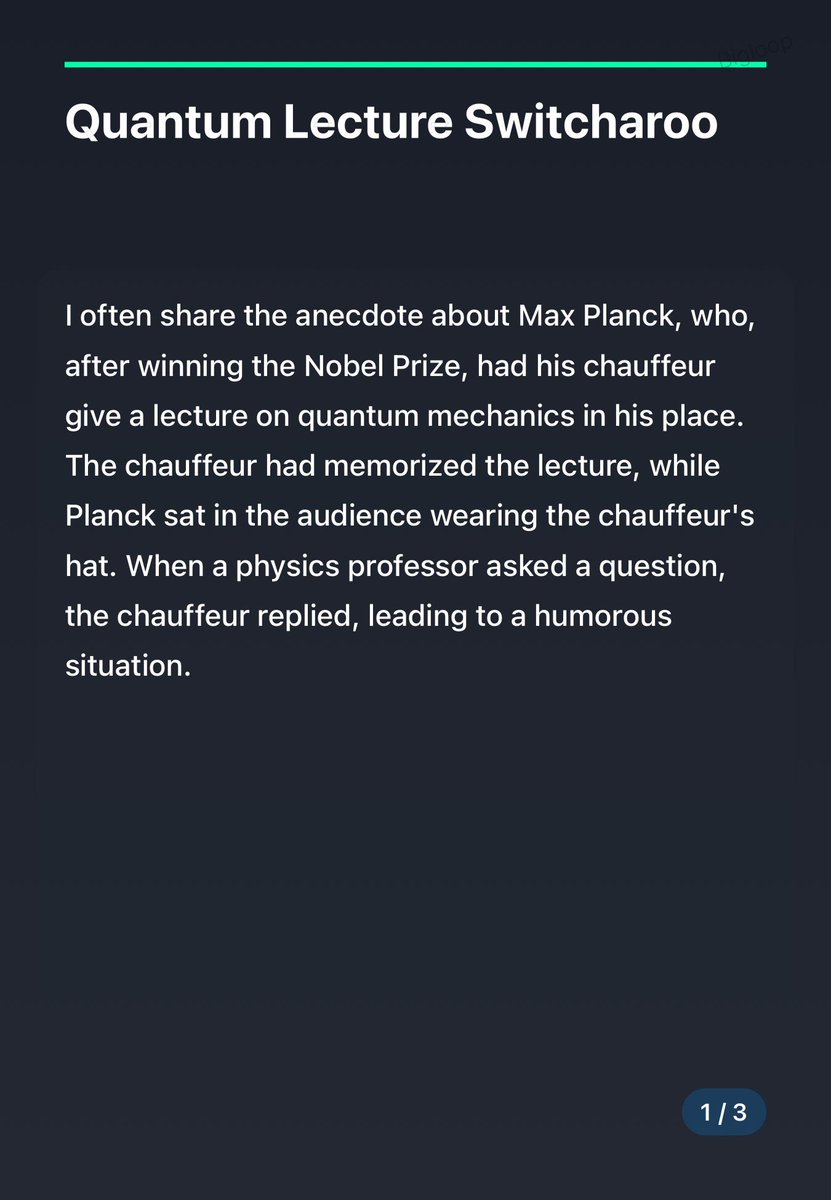 bigloopx's tweet photo. Quantum Lecture Switcharoo // Poor Charlie’s Almanack https://t.co/kTU6NG0NrB