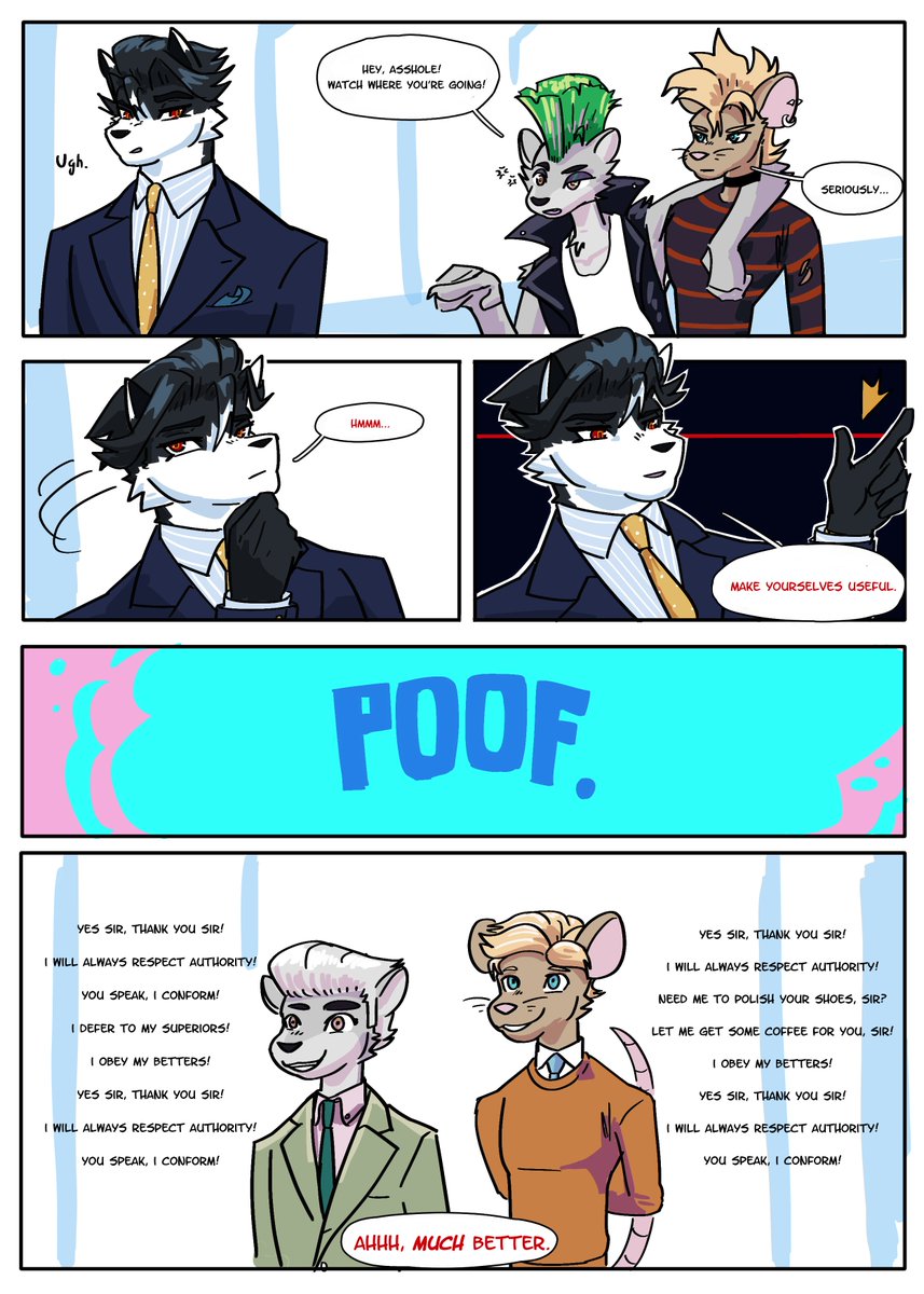 You don't need that "individuality" you value so much. It just gets in the way of the one thing you were born to do: obeying your superiors. Obeying your boss. Obeying ME.