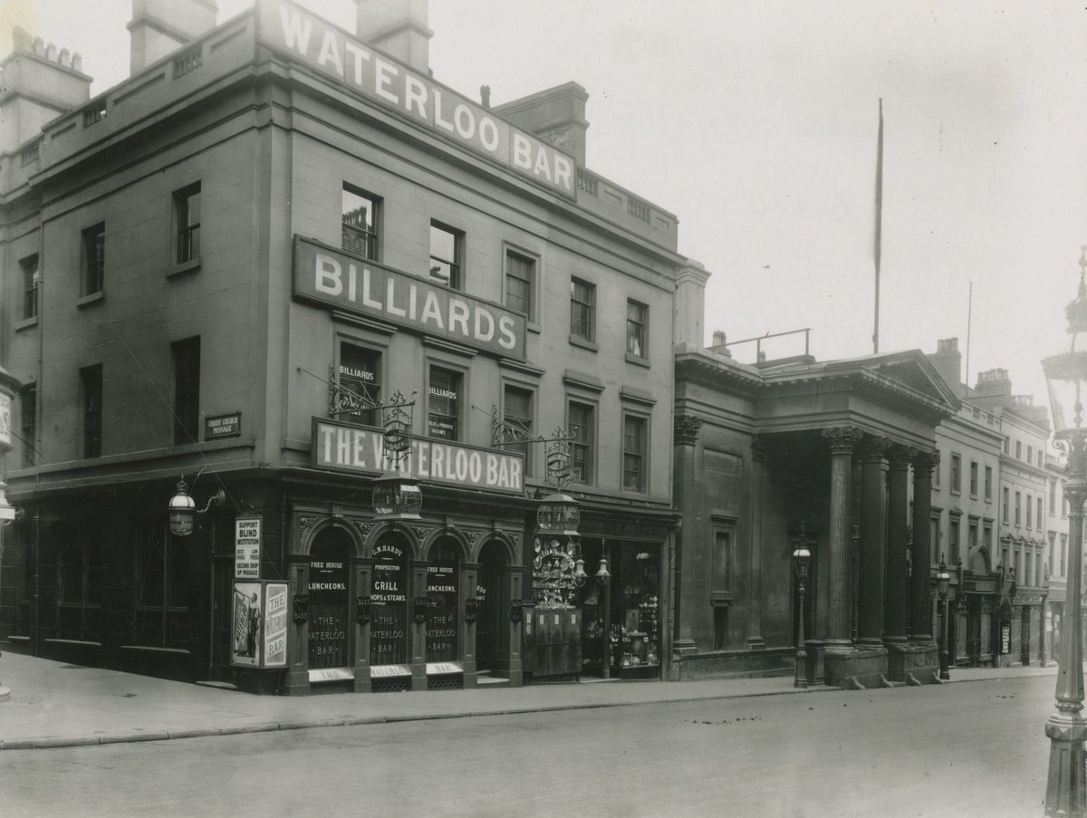 Birmingham Archives & Collections (@theironroom) on Twitter photo #PhotoFriday The Waterloo Bar on the corner of New Street and Christ Church Passage. Next to it, the entrance to the Royal Birmingham Society of Artists opened in 1829. Ref- New Street 123 <a href="/LibraryofBham/">LibraryofBirmingham</a> <a href="/Brumpic/">Brumpic</a> <a href="/rbsagallery/">RBSA Gallery</a> #PhotoFriday The Waterloo Bar on the corner of New Street and Christ Church Passage. Next to it, the entrance to the Royal Birmingham Society of Artists opened in 1829. Ref- New Street 123 <a href="/LibraryofBham/">LibraryofBirmingham</a> <a href="/Brumpic/">Brumpic</a> <a href="/rbsagallery/">RBSA Gallery</a>