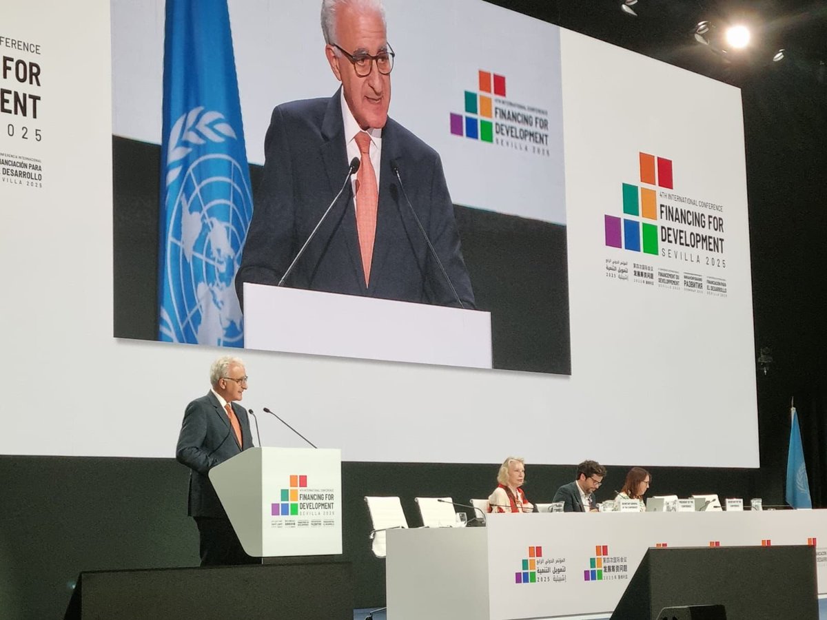 At #FfD4 in Seville, <a href="/CyprusMFA/">Cyprus MFA</a> PermSec Amb. Andreas S. Kakouris stressed the importance of multilateralism and the urgency for action to bridge the growing financing gap. 
 
The “Compromiso de Sevilla” can serve as the launchpad for a renewed global financing framework.