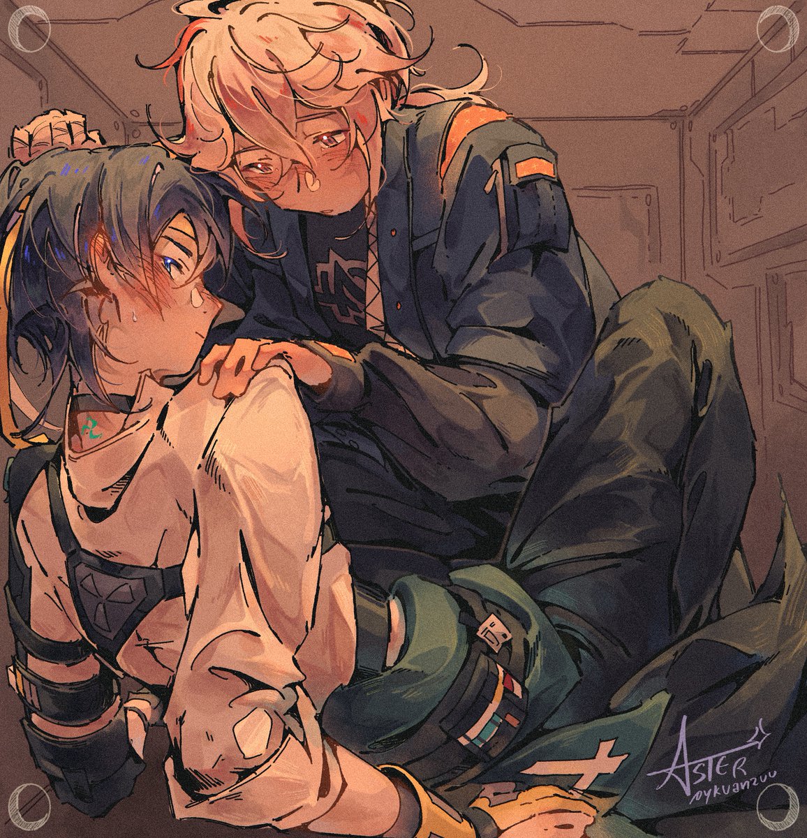 ykuanzuu's tweet photo. kazuha as wise and scara as harumasa for @zeedraws 
#KZSCRsummerexchange2025 #kazuscara #kazuha #scaramouche #genshinimpact https://t.co/qWPISVSkhV