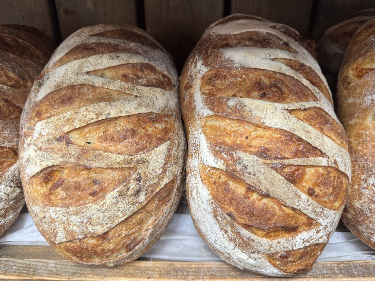 This weekends special available Friday &amp; Saturday… four cheese sourdough including feta, Shropshire blue, cheddar &amp; Red Leicester #cheese #sourdough #realbread #bread #freshbread #bakery #harrogate #coldbathroad #shoplocal #homemade #shop #yorkshire #food #sourdoughbread