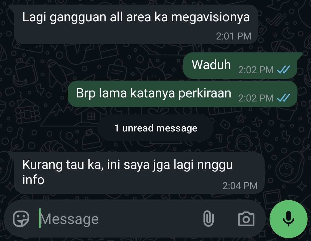 Baru sebulan pake megavision udh begini wkwk