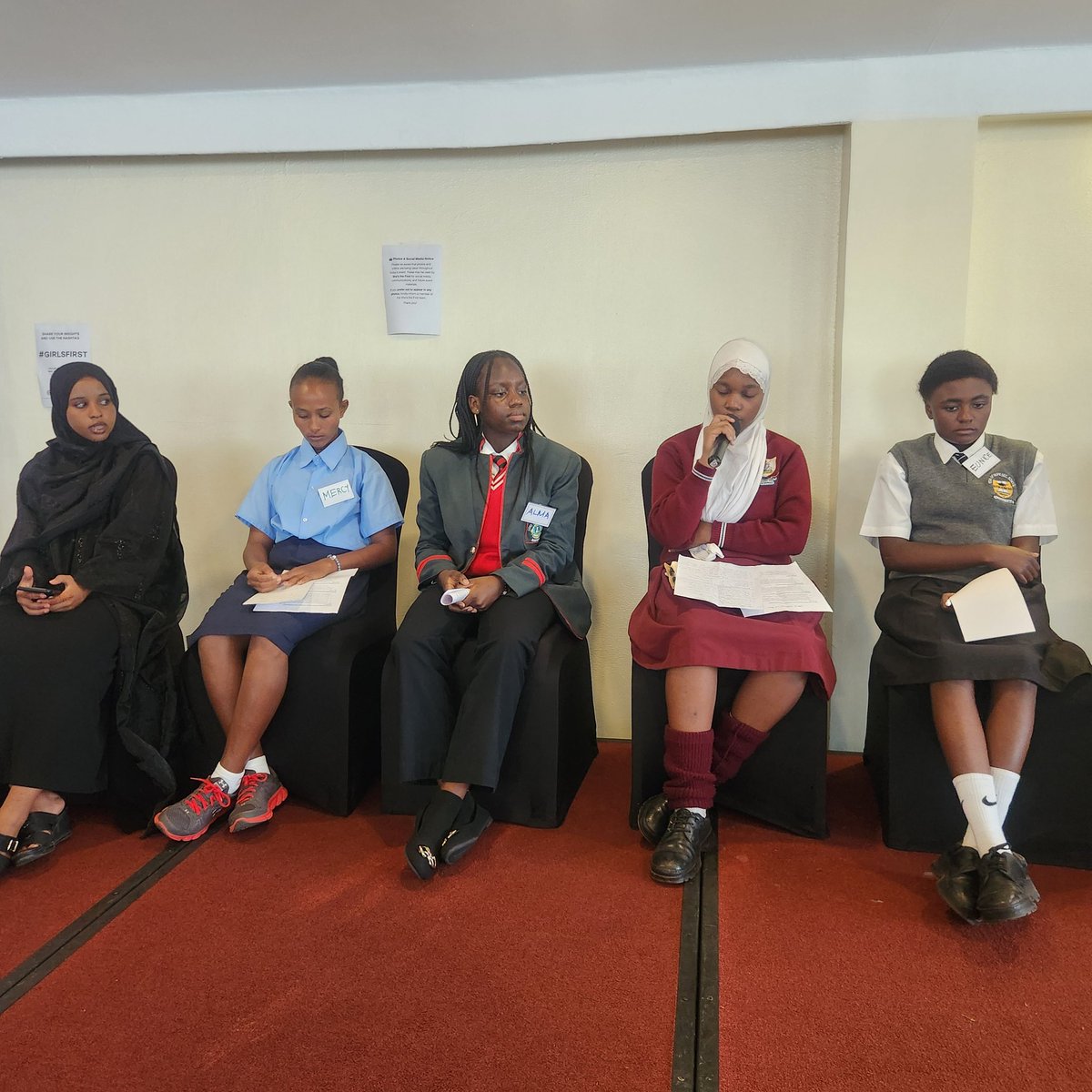 In order for us to understand how to create for and with girls, we developed the #GirlHour, a session where girls share their insights as experts to practitioners, suggest solutions, and discuss issues that affect their peers. 

#GirlsFirst