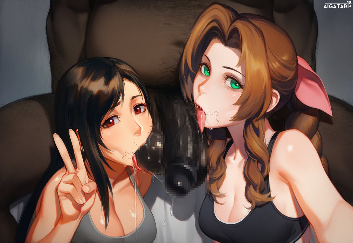 AiGatari's tweet photo. Tifa x Aerith BLACKED | Final Fantasy | NTS | wataa https://t.co/j6IZyAQ6kd