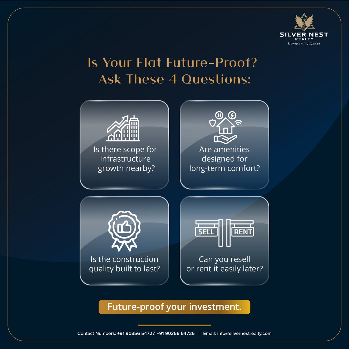 silver41886's tweet image. Buying a flat isn’t just about the present —
It’s about where your investment stands in 5, 10, or
even 20 years. If you’re buying a home in Hubli, make
sure it’s ready for tomorrow, not just today.
.
.
#hubli #hublihomes #realestatesmart
#homebuyingtips #futureproof #silvernest