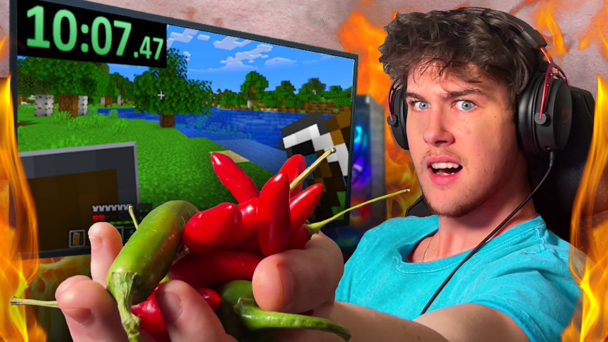 I Ate SPICY Chilis and Tried to Beat Minecraft
youtu.be/ZNEWYTQvgdk
GO WATCH