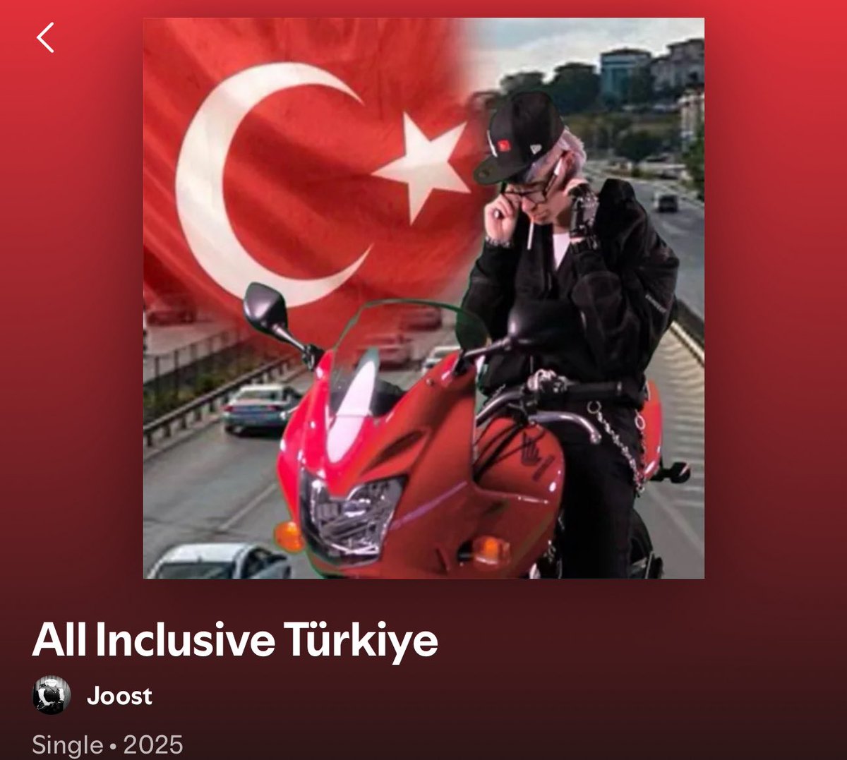 Joost Klein, "All Inclusive Türkiye" adlı yepyeni single çalışmasını yayınladı.

🔗 open.spotify.com/album/0dXoWacT…