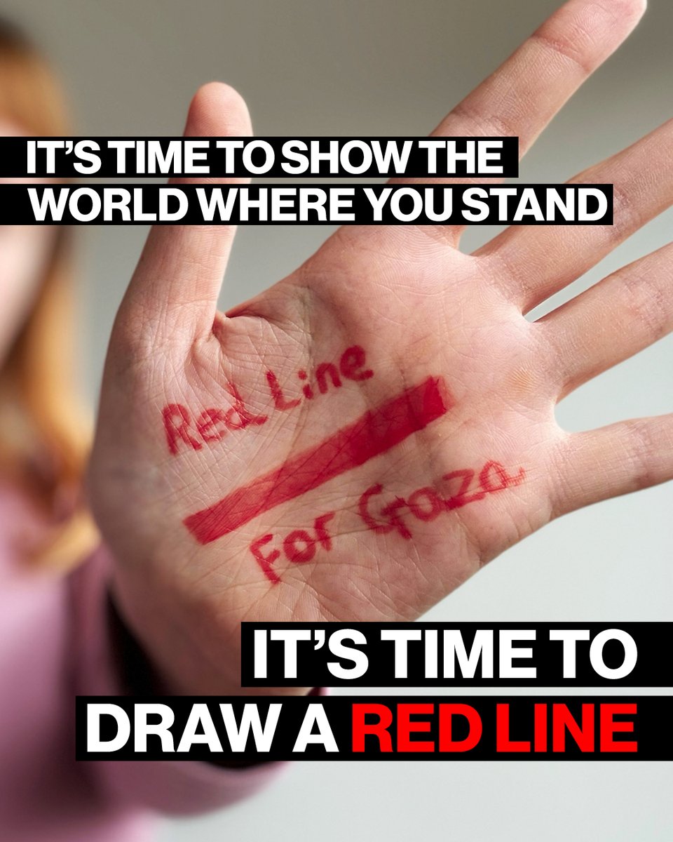 oxfamgb's tweet image. Starving people. Killing civilians. Targeting children. We have all watched in horror as Israel crosses red line after red line in Gaza. Let’s speak out, in our masses, together, right now. Join the #RedLineForGaza at bit.ly/RedLineMosaic__ #Gaza