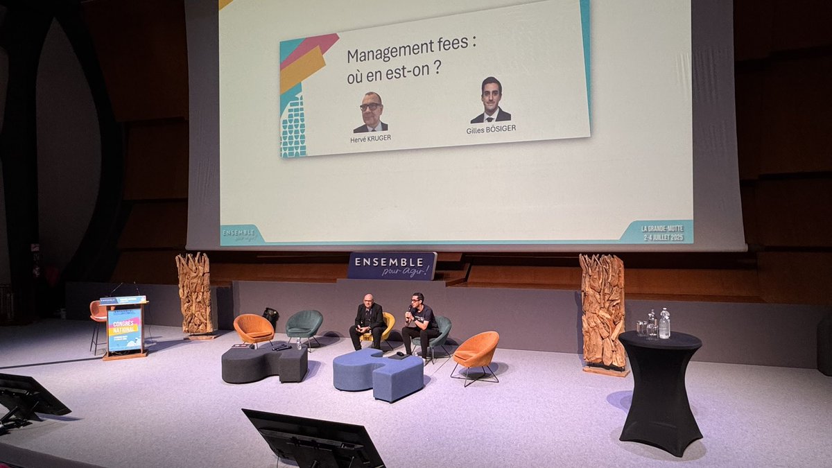 🚀2eme journée de congrès Avec Hervé Kruger et Gilles Bösiger 
[ Management fees : où en est-on?] 
Devant un public toujours aussi attentif ✨
#CongresEnsemblePourAgir
