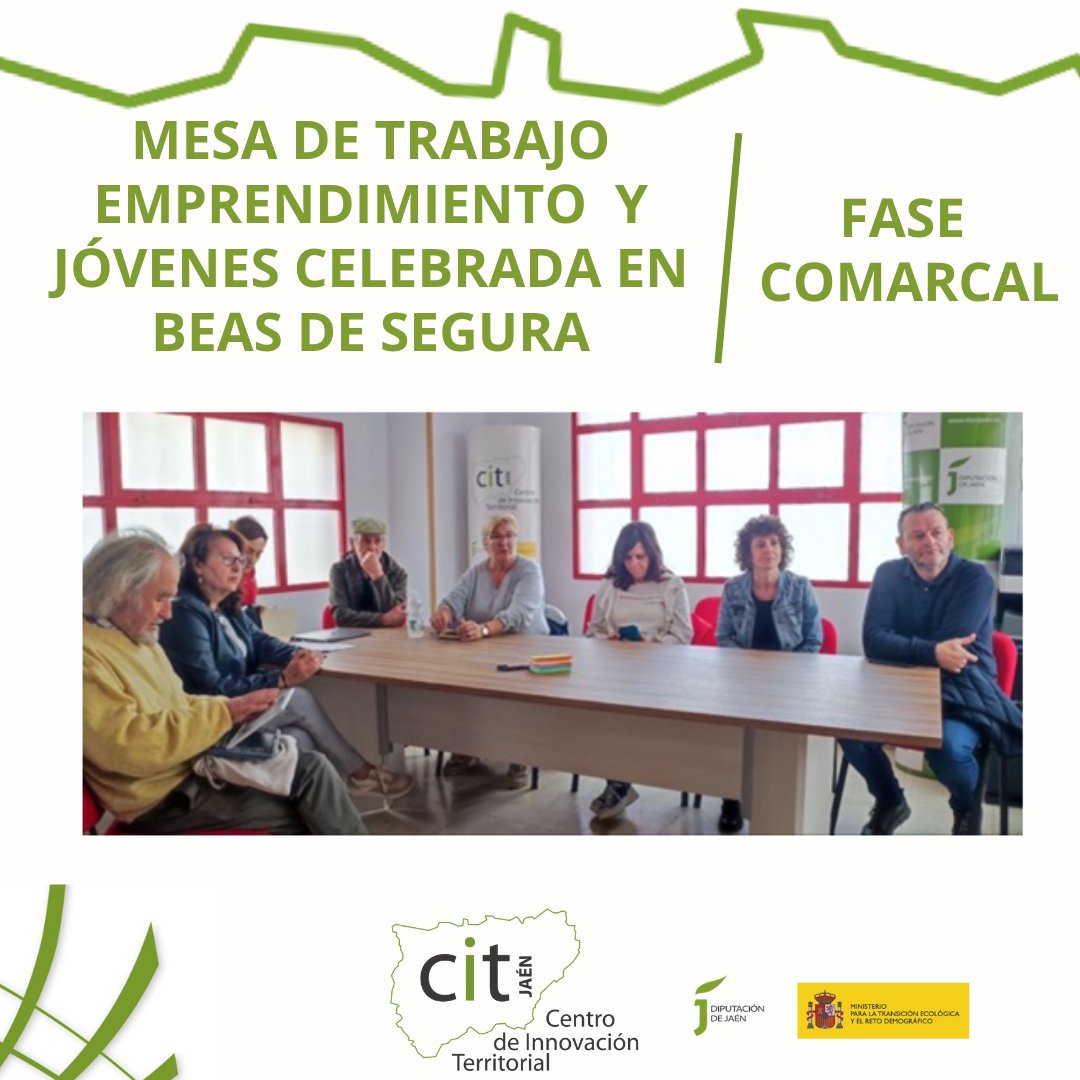 MESAS SECTORIALES 
➡️Hoy damos a conocer la mesa de Emprendimiento y Jóvenes que se celebró el 9 de octubre de 2024 en Beas de Segura. En las imágenes podéis ver a las personas que participaron en las mismas. 
#CIT #CentroInnovacionTerritorial #InnovacionTerritorial #CITJaen