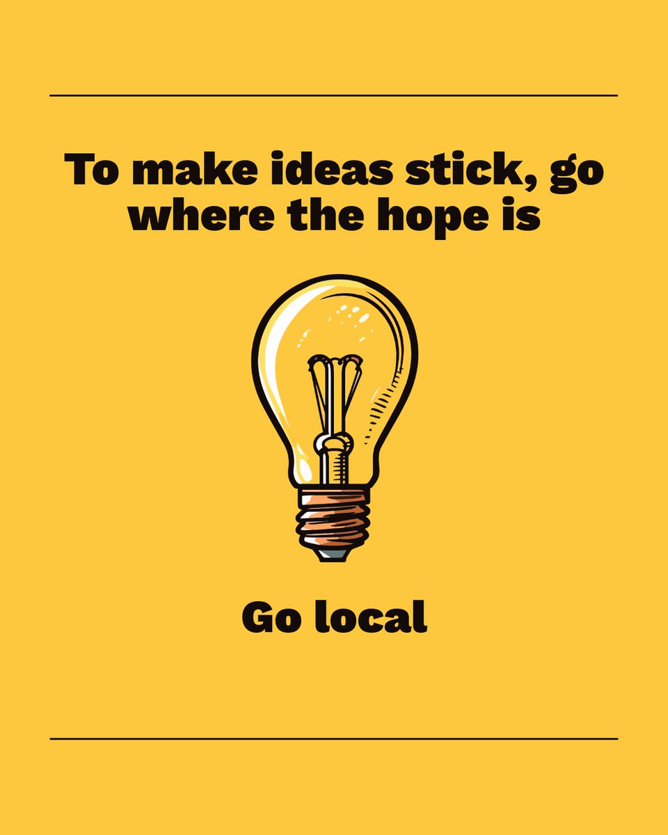 The bigger the unit the more pessimistic we are. Smaller units of change, like a local community, breed optimism.

Read more 👉 lttr.ai/AgDd6