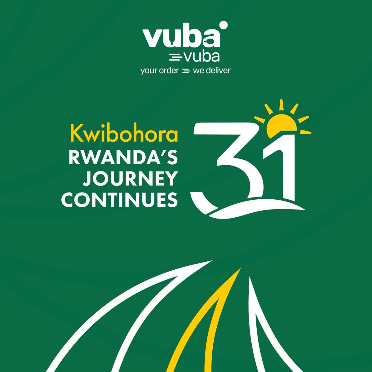 🇷🇼 Celebrating Rwanda’s 31st Liberation Day 🇷🇼
We honor Rwanda’s journey of resilience and unity. Vuba Vuba is committed to serving our community and delivering with purpose for a stronger, self-reliant nation.