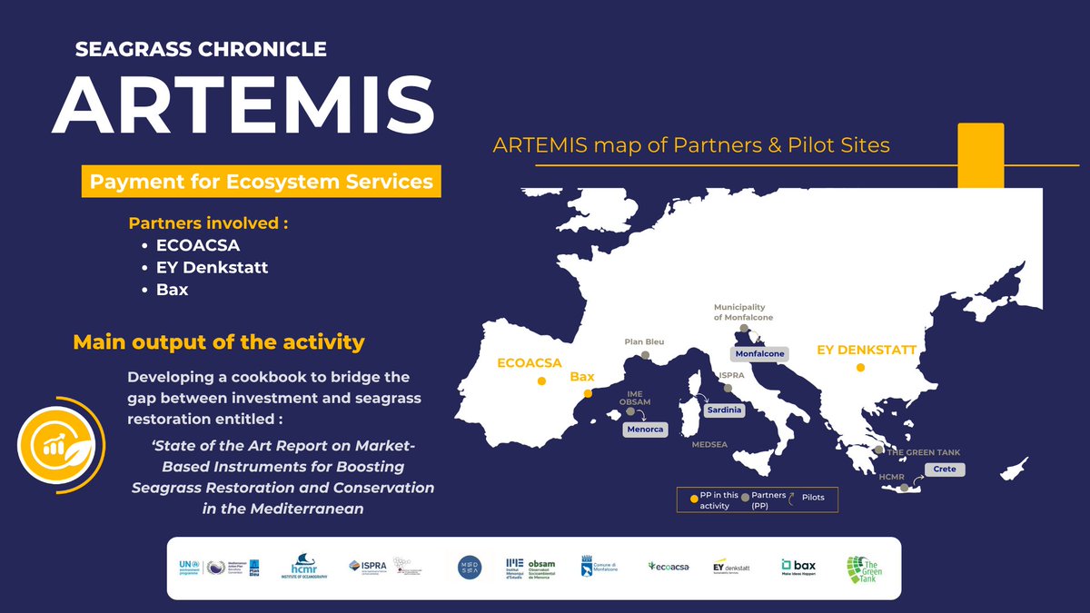 🌱A new edition of Seagrass Chronicle is published on our website. This time the chronicle dives into the market-based instruments for seagrass restoration in the Mediterranean that ARTEMIS will soon deliver through a groundbreaking framework ! 💰
artemis.interreg-euro-med.eu/2025/07/03/fin…