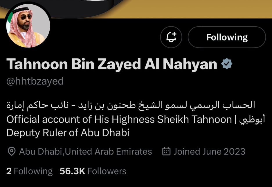 يرضيكم يازعماء ان متابعين العاشق الشيخ طحنون <a href="/hhtbzayed/">Tahnoon Bin Zayed Al Nahyan</a> ماوصل 60 الف متابع !!!