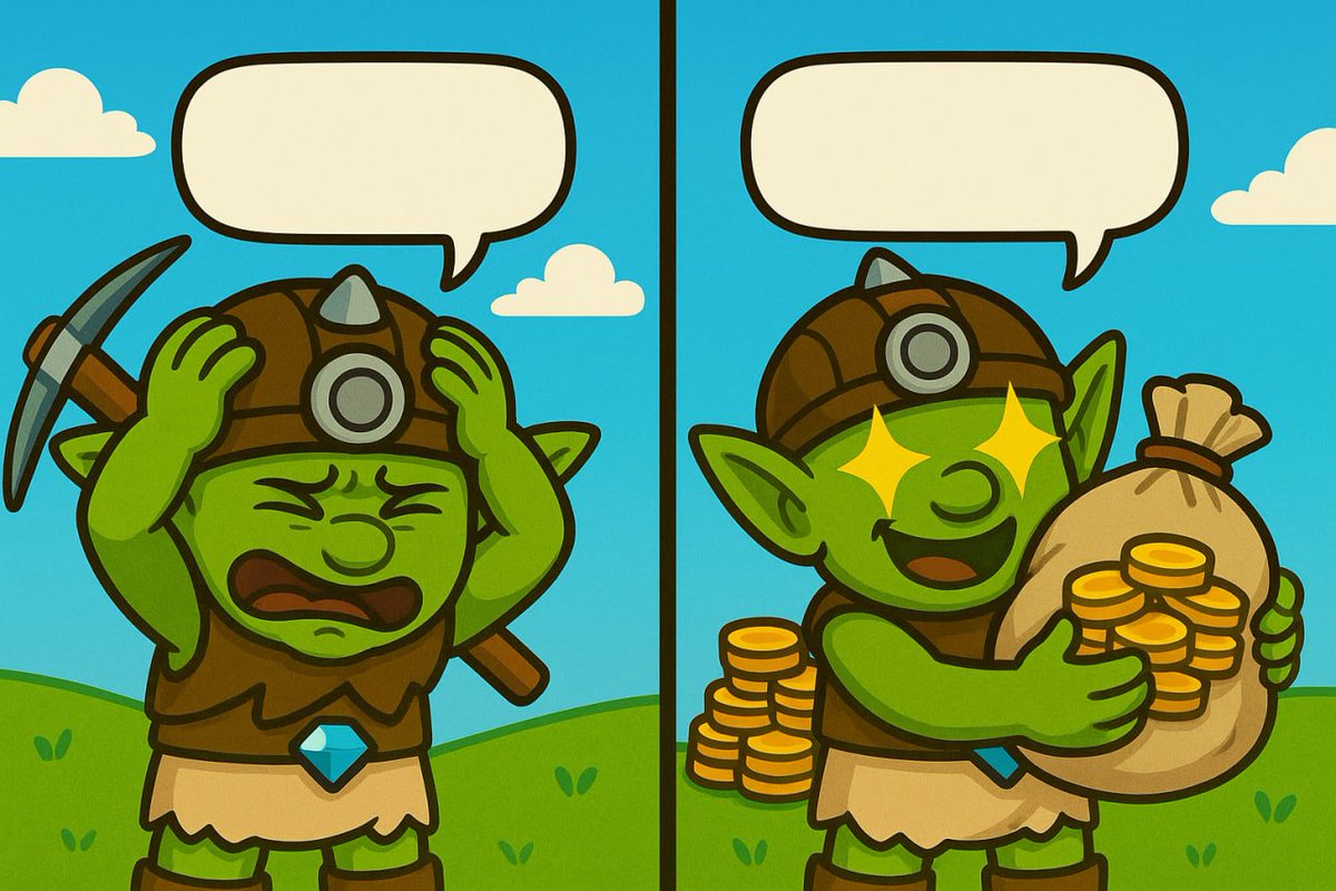 👀 Weekend Mini-Game: What’s the Goblin Thinking? 

Our goblin is caught in a moment… but his speech bubble is completely blank.
What do you think he’s saying or thinking?

🪙 10 most creative miners will be randomly selected to win USDT rewards!

📌 How to join:
• Follow us
•