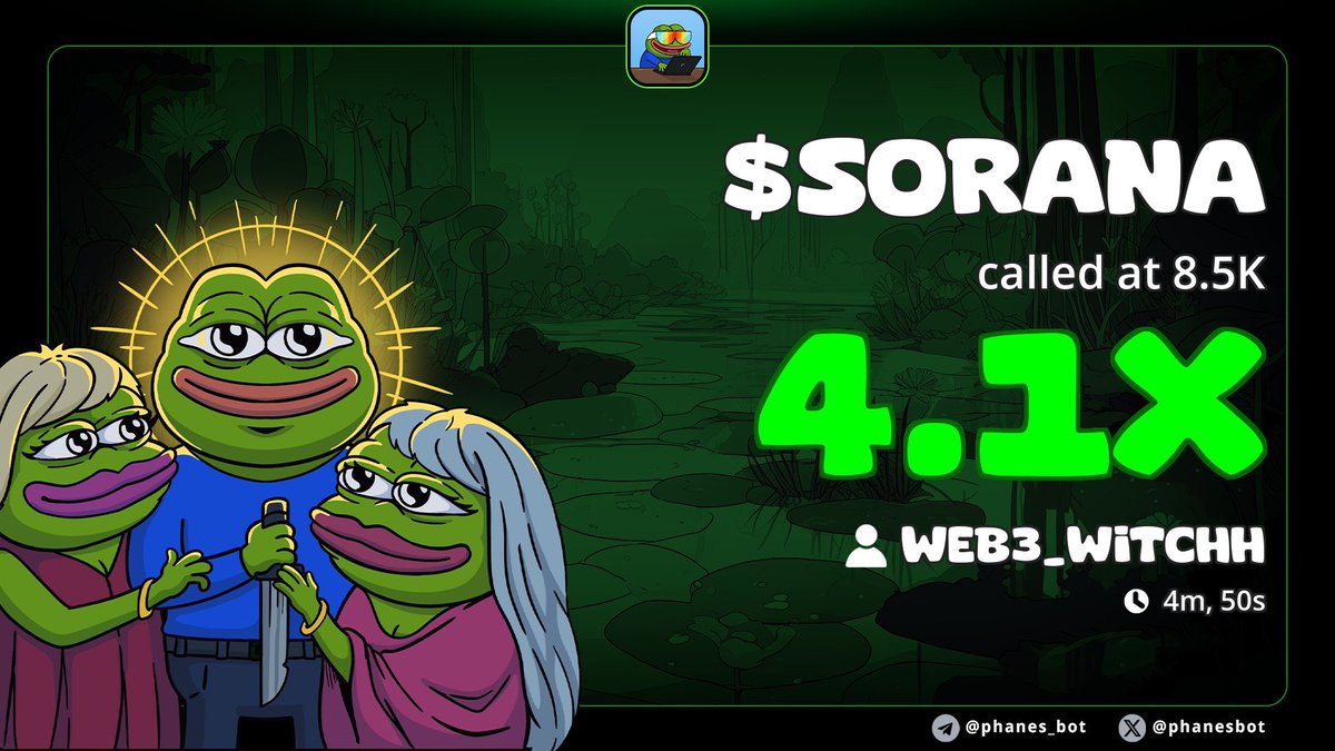 MvnstarX's tweet photo. 🔥 4x Secured on $SORANA
From quiet call to full-on runner.
CA: 5nBd1erY3KRmCTcovmdfSg7kvk8segGaeAGSVzZPpump
Already did a 4x — and it’s just warming up.
Don’t watch. Catch the next one live.
🔗 https://t.co/yc5s9kEh8Z
#CryptoAlpha #SORANA #SOLGems #CAcall #Solana #FOMOtrade https://t.co/XWSogabd2i