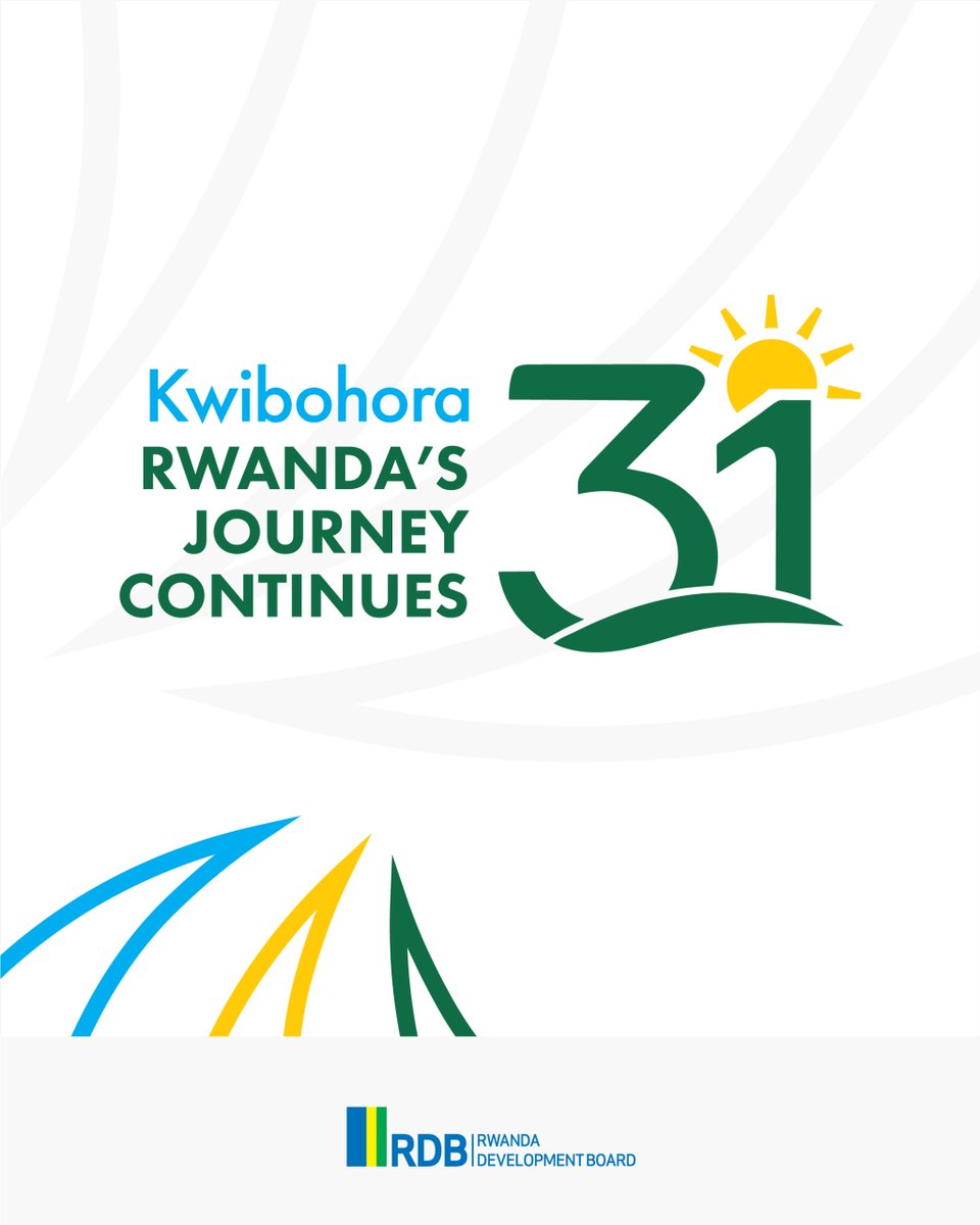 Happy Liberation Day! 

RDB celebrates with all Rwandans the heroes whose courage paved the way for the nation’s transformation journey. 

#Kwibohora31 stands as a testament to resilience, growth, and ongoing progress, inspiring hope and opportunity while building a future of