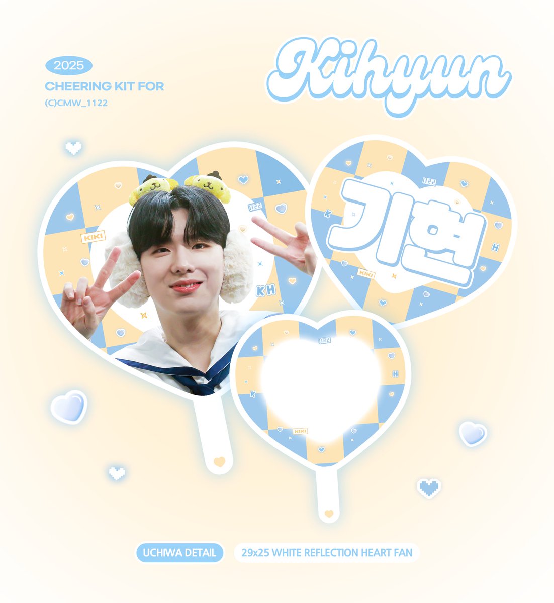 ෆ   
𝟮𝟬𝟮𝟱 𝗰𝗵𝗲𝗲𝗿𝗶𝗻𝗴 𝗸𝗶𝘁 𝘧𝘰𝘳 𝘬𝘪𝘩𝘺𝘶𝘯 
ⓒcmw   

하트 낙서 우치와 추가 되었습니다  !   
( 구매 폼은 아래 공지와 동일합니다 ) 

#RT 추첨 한분께 우치와 드립니다 🩵