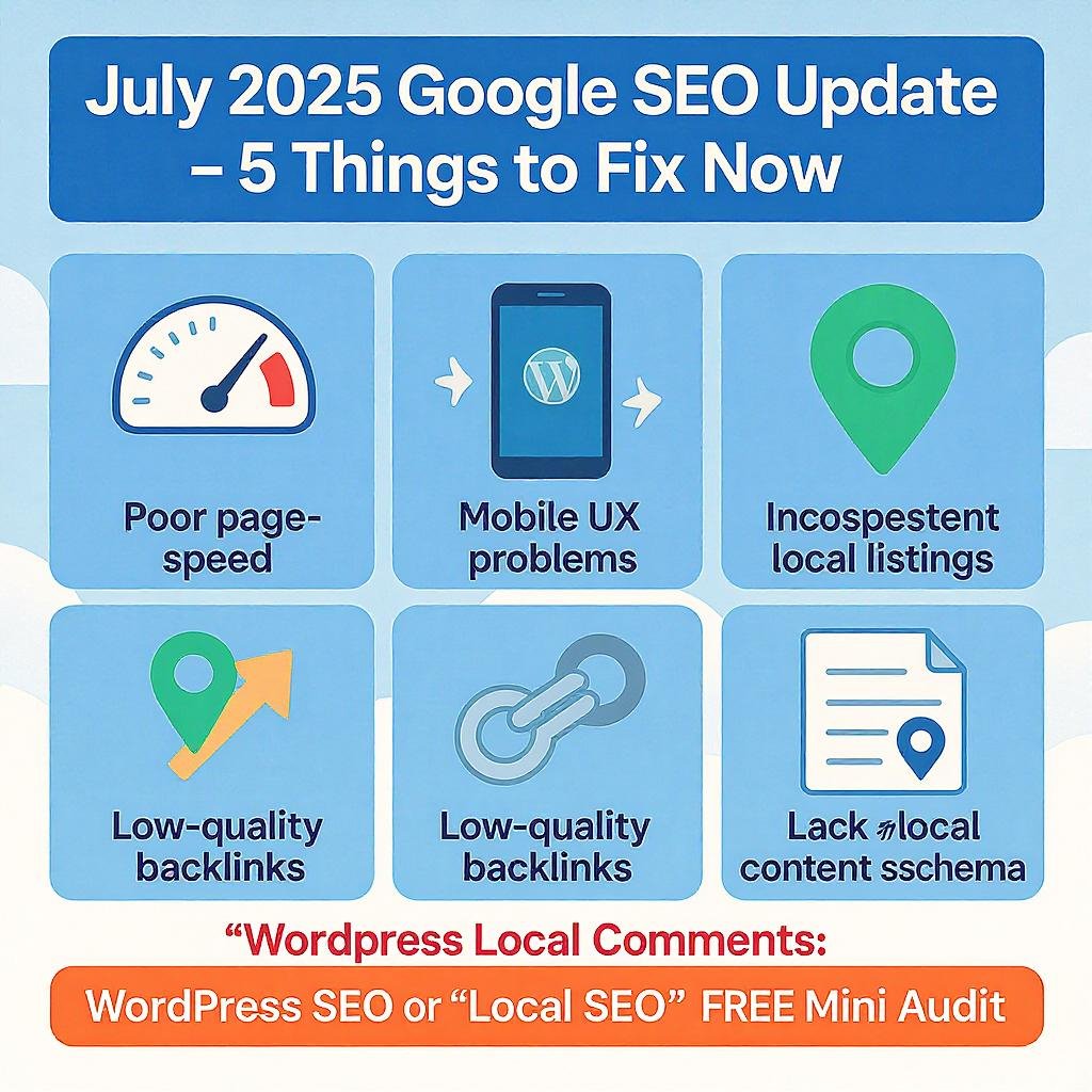 AJITBIS37068342's tweet image. 🚨 July 2025 Google SEO Update Alert! 🚨

If you run a WordPress site or a local business website, this update can seriously affect your rankings and traffic. 
#GoogleSEOUpdate #WordPressSEO #LocalBusinessSEO  #BacklinkAudit #GoogleRanking #DigitalMarketing  #WebsiteOptimization