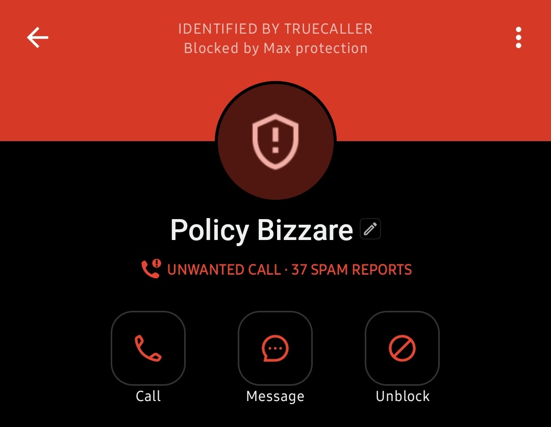 megabored's tweet image. TrueCaller is filled with the weirdest gems.