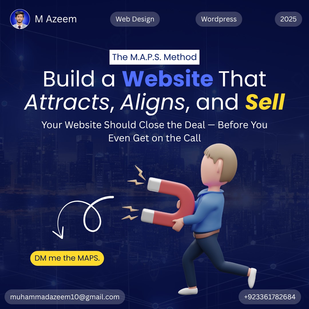 Is your website silently turning away high-ticket clients — without you even knowing?

⤷ Drop “MAPS” below and I’ll DM you the cheat sheet.
⤷ Or send me “MAPS” via DM, and I’ll personally review your site.

Let’s make your website your hardest-working salesperson.