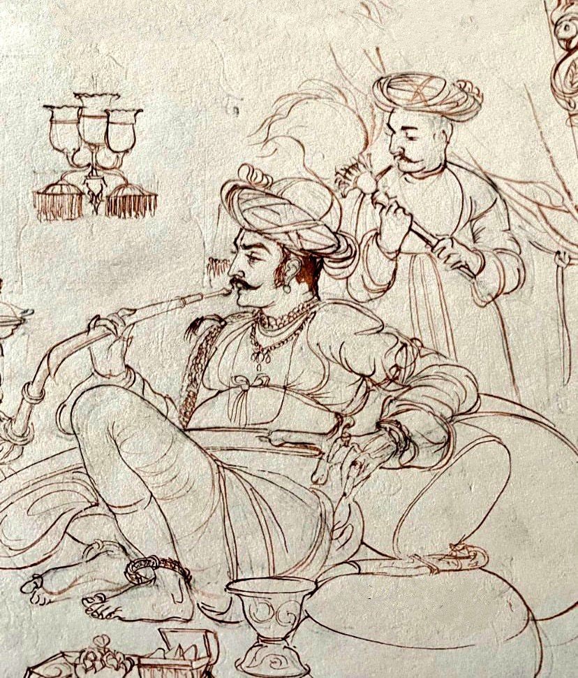 Syngh_Unleashed's tweet photo. If Kalachuris weren’t Rajputs, then why is this Shudra kanging over Raghuji’s victory against the Kalachuri chief of Ratanpura?

Bhonsles of Nagpur were illegitimate offsprings of Sisodiyas themselves, as confirmed by Lord Clive in his contemporary state papers of 1767 CE. 1/3 📜 https://t.co/KzUZNHMzcZ