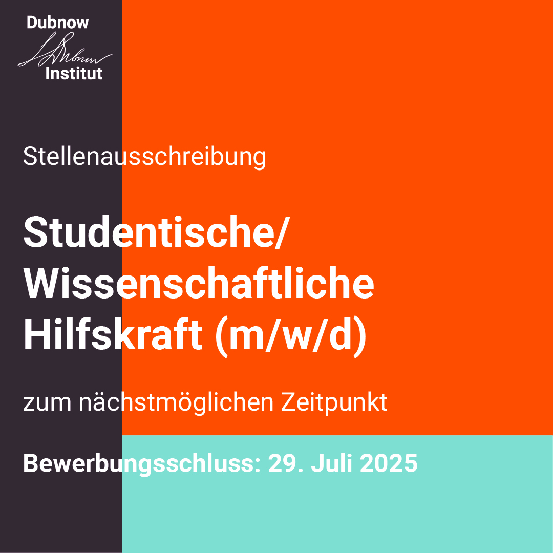 #jobs #jetztbewerben #stellenangebot #leipzig

Das DI sucht zum nächstmöglichen Zeitpunkt eine studentische/wissenschaftliche Hilfskraft (m/w/d), insbesondere für den IT-Bereich

Bewerbungsschluss: 29. Juli 2025
Weitere Infos: dubnow.de/ausschreibung/…